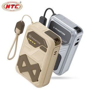 [Có 3C] Sạc Dự Phòng không dâyPHANTOM P65W 20000mAh sạc Magnetic 15W, TypeC & LaiNing PD 20W, USB-A 22.5W, Chân cắm AC
