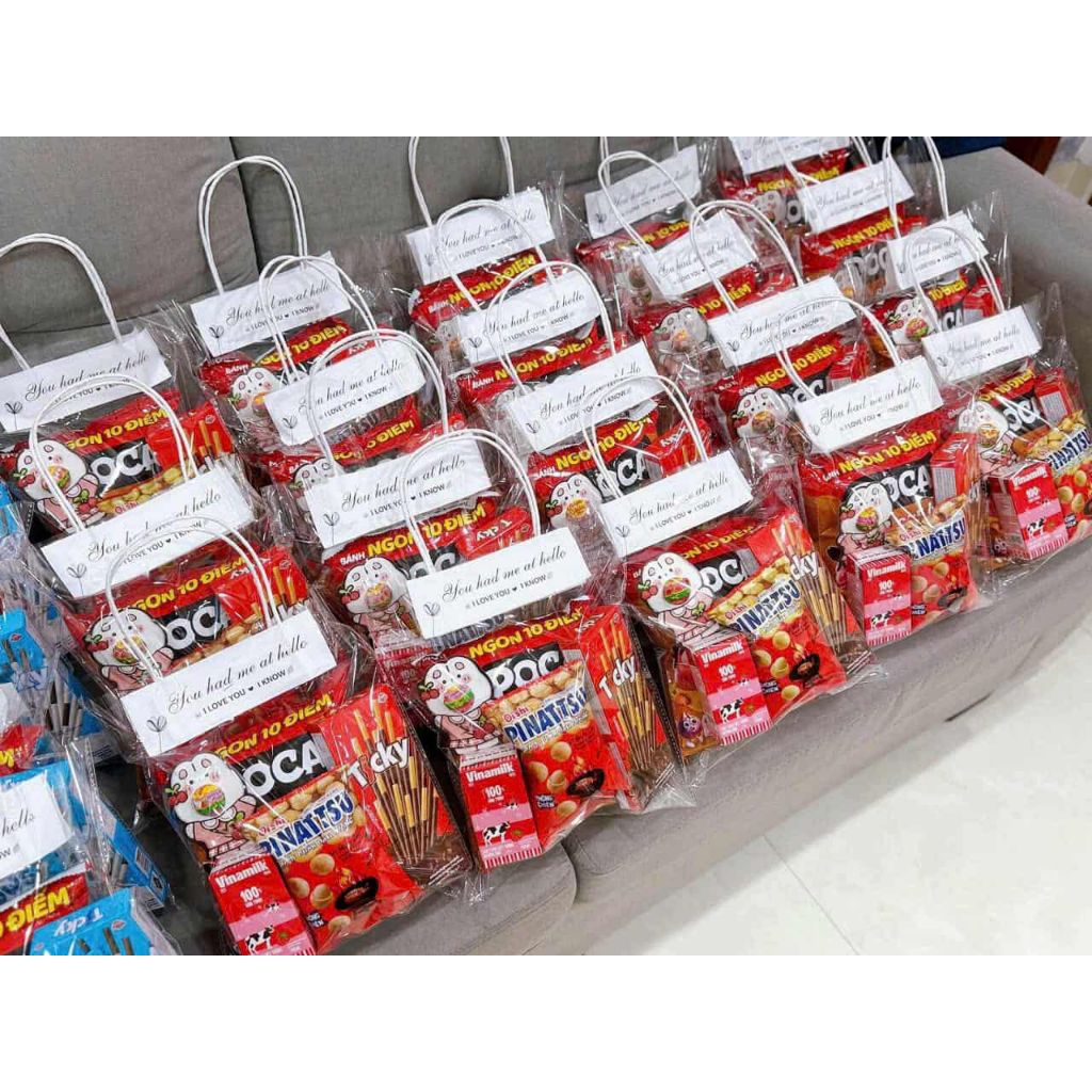 (50-100) Túi đựng bánh kẹo, quà tặng. Kích thước 25x30 cm