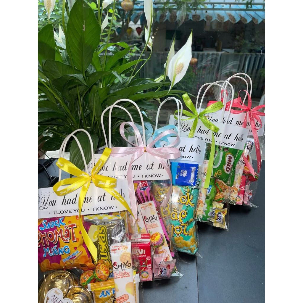 (Sét 10c) Túi đựng bánh kẹo, quà tặng.  Kích thước 25x30cm