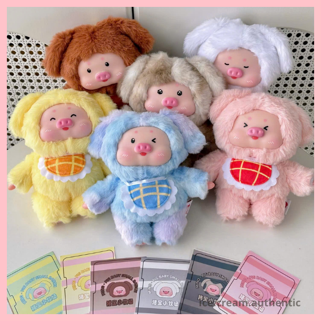 [Hỏa tốc HCM] Blind box móc khóa gấu bông mô hình nhân vật Nông Trại Heo V1 chính hãng