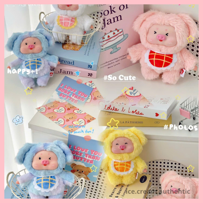 [Hỏa tốc HCM] Blind box móc khóa gấu bông mô hình nhân vật Nông Trại Heo V1 chính hãng