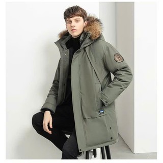 Áo Khoác Nam Cổ Lông Mùa Đông Dày Phong Cách Hàn Quốc AK23