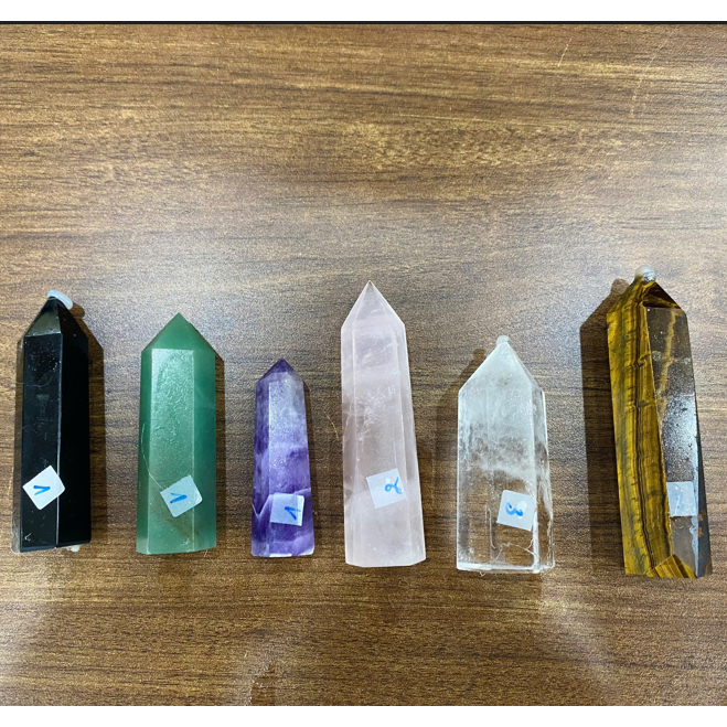 Trụ Thạch Anh Tím (Đá Amethyst) - Đá thanh tẩy, khai mở trực giác, thiền định, hấp dẫn năng lượng