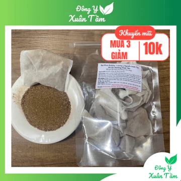 Bột gội đầu thảo dược Đông Y Xuân Tầm-Dược liệu thiên nhiên giải độc da đầu,gàu ngứa bịch 10 túi lọc