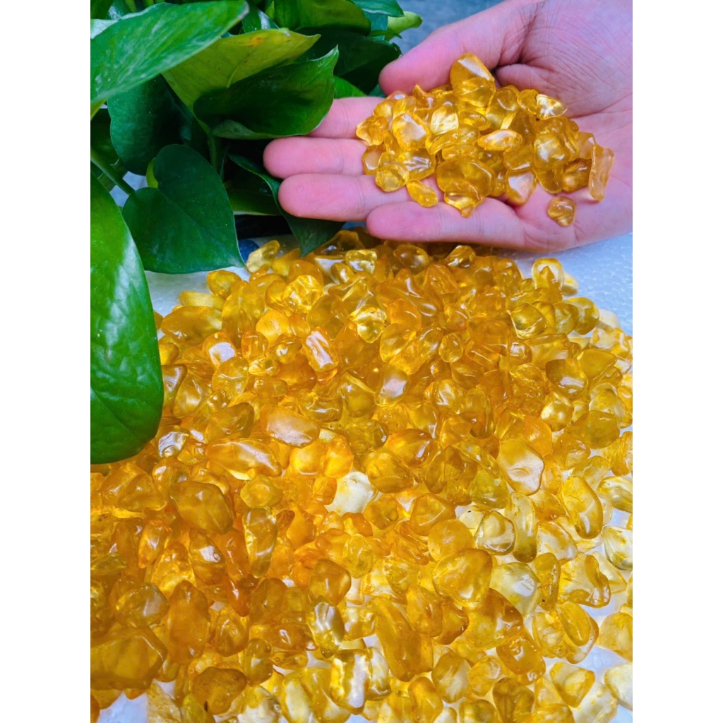 Set Đá Thạch Anh cho (MỆNH THỔ) - Đá mắt hổ tự nhiên, Đá mã não đỏ vụn, đá thạch anh vàng - May mắn