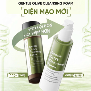 Sữa Rửa Mặt Sạch Sâu, Dịu Nhẹ Cho Da DrCeutics Gentle Olive Cleansing Foam 200ml