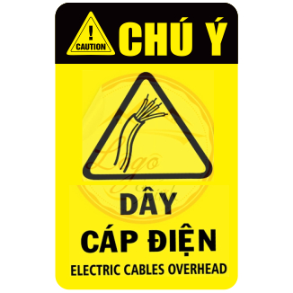 Tem cảnh báo điện ⚡ Tem dán nguy hiểm điện giật – Điện cao thế, thiết bị điện. Chống nước, bền màu – Nhiều mẫu chọn