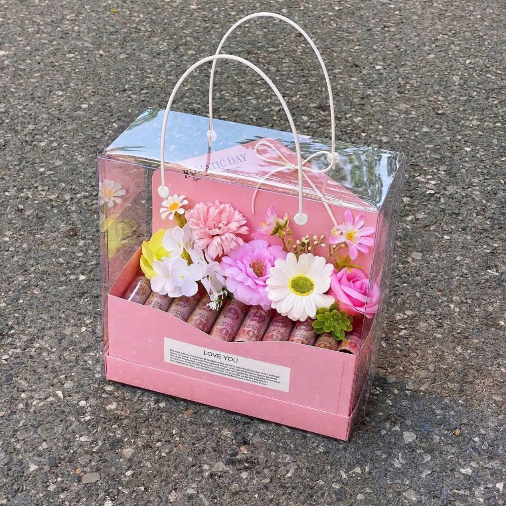 (SET 5c) Hộp mica ROMATIC DAY trong suốt