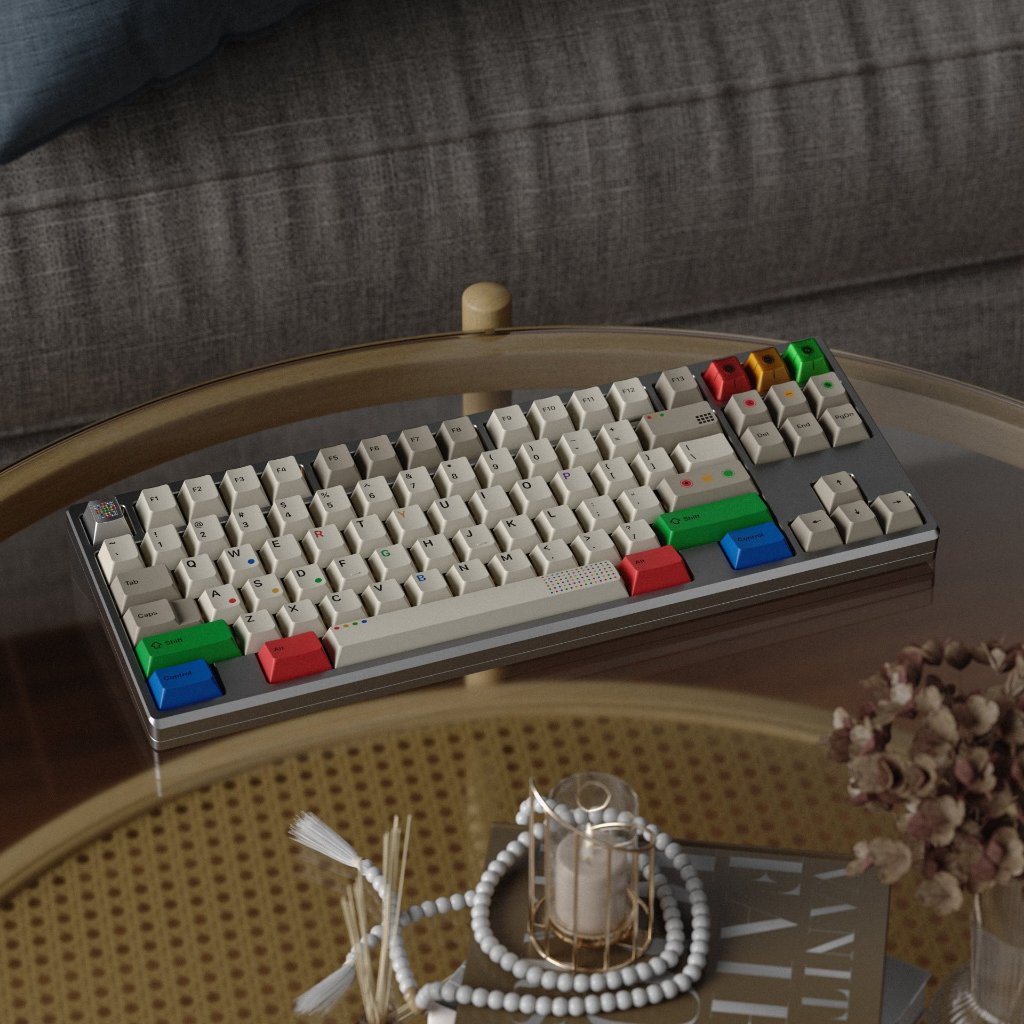 Bộ keycap KAP Retro Lights R2 (Cherry profile / PBT Double-shot) | BigBuy360 - bigbuy360.vn