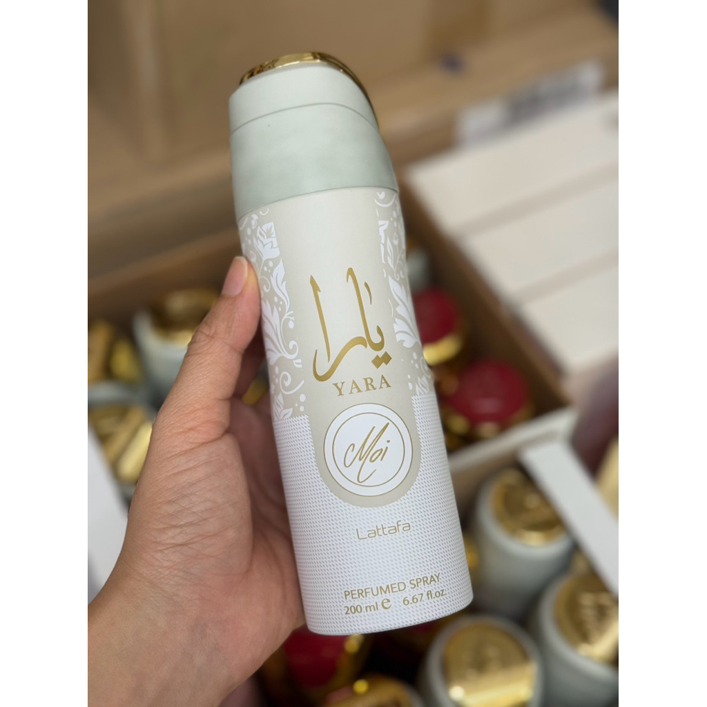 Xịt khử mùi body toàn thân Lattafa, Bodymist Lattafa lưu hương nước hoa lâu 200ml/chai.