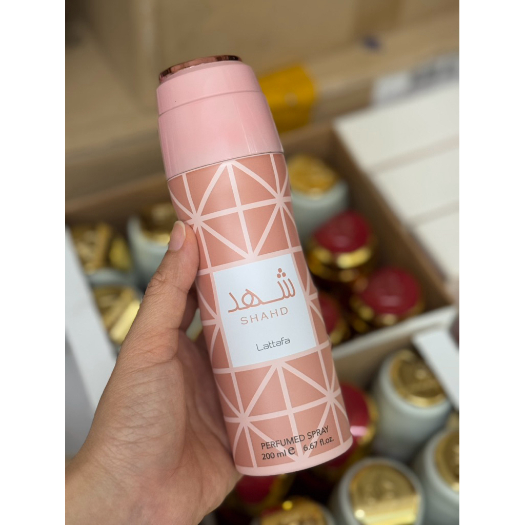 Xịt khử mùi body toàn thân Lattafa, Bodymist Lattafa lưu hương nước hoa lâu 200ml/chai.
