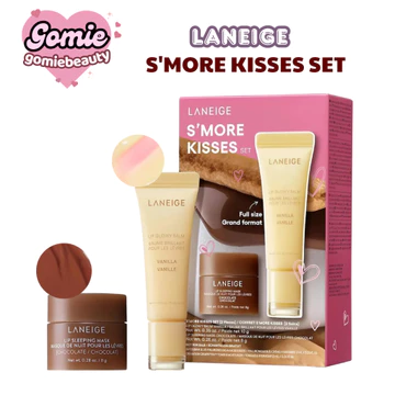 Set Son Dưỡng Và Mặt Nạ Ngủ Môi Laneige S'more Kisses Set