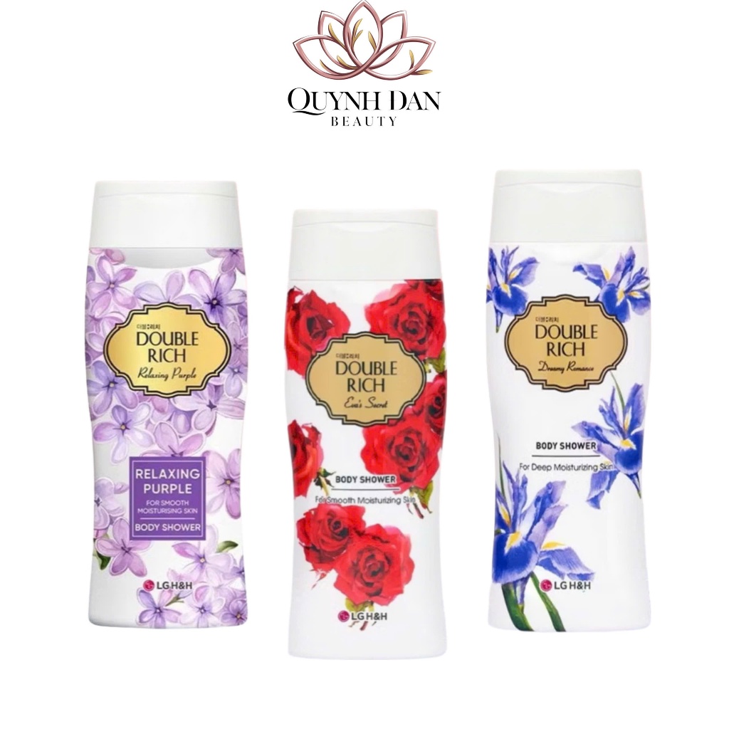[200g] Sữa Tắm Double Rich – Lưu Hương Cả Ngày, 5 Hương Hoa Quyến Rũ