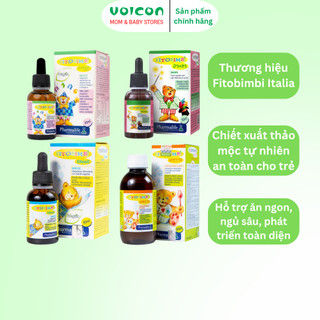 Bộ 4 Siro Fitobimbi Chính Hãng Từ Ý – Ăn Ngon, Ngủ Sâu, Miễn Dịch Khỏe, Phát Triển Toàn Diện Cho Bé