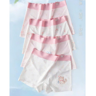[P03 Thun lạnh Cao cấp] Combo 4 quần chíp bé gái, quần chíp đùi cho bé chất liệu thun Petit kháng khuẩn cao cấp mềm mại