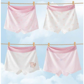 [P03 Thun lạnh Cao cấp] Combo 4 quần chíp bé gái, quần chíp đùi cho bé chất liệu thun Petit kháng khuẩn cao cấp mềm mại