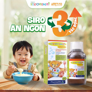 Bộ 4 Siro Fitobimbi Chính Hãng Từ Ý – Ăn Ngon, Ngủ Sâu, Miễn Dịch Khỏe, Phát Triển Toàn Diện Cho Bé