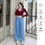 JD045 Quần Denim Nữ Trung Niên Cao Cấp Cạp Chun Chất Denim Mềm Nhẹ Phù Hợp Mặc Hàng Ngày