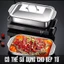 combo 3 Khay inox đa năng có nắp,khay ăn hấp cá nấu canh làm bánh dùng cho mọi loại bếp