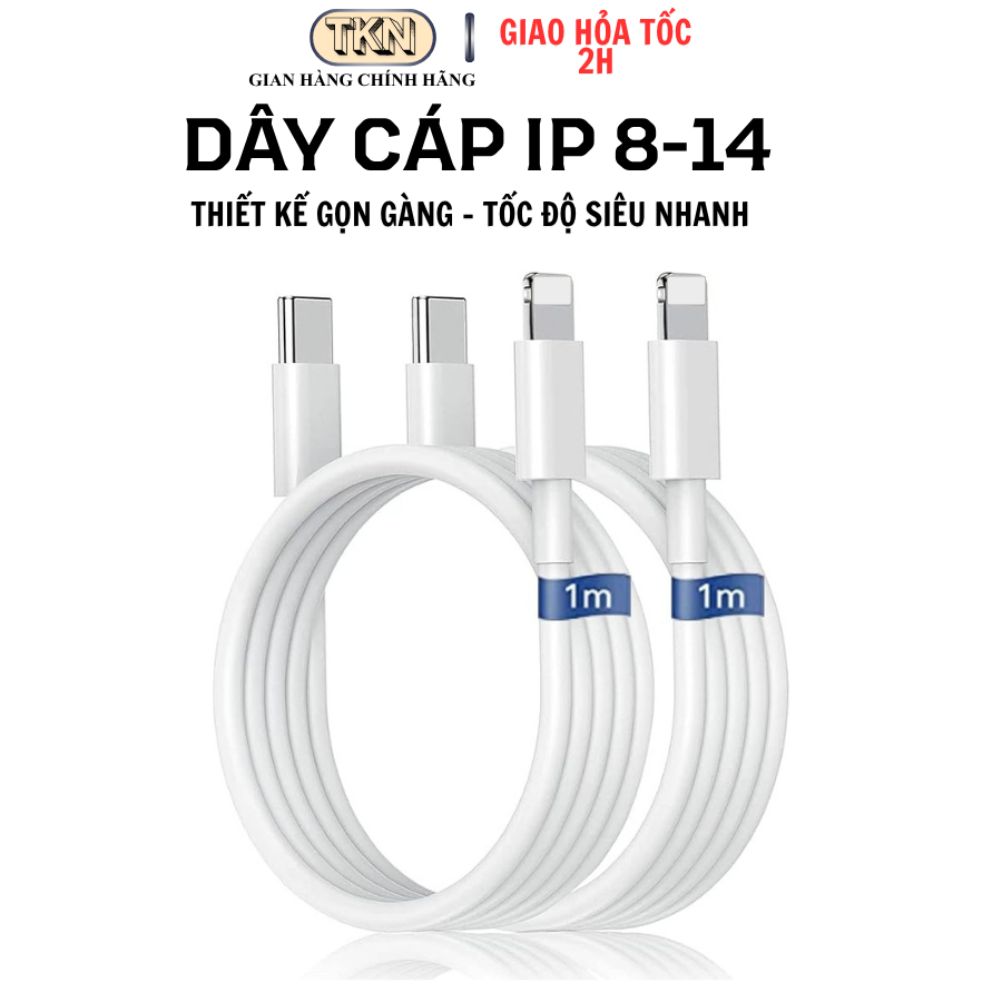Cáp sạc nhanh PD 20W Bản Cao Cấp, Tốc Độ Nhanh Thông Minh Độ Bền Cao Bảo Vệ Pin (AYUMO MART).
