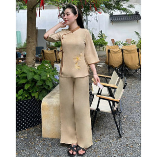 LTụ Nơ An Phối Vải ẤnĐộ Cao Cấp Nữ ## An Vạc Áo# Đồ Lam Đi Chùa