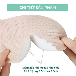 Mút Đệm Nâng Ngực dày  2.5cm Cho Áo Bra, Áo Gym, Yoga MN 001