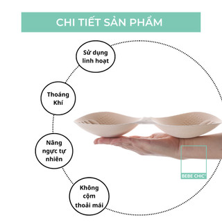 Mút Đệm Nâng Ngực dày  2.5cm Cho Áo Bra, Áo Gym, Yoga MN 001