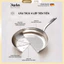 Chảo Inox 316 Vân Lục Giác Karlin G PRO – Chống Dính Cao Cấp, Đáy 4 Lớp, Tặng Nắp Kính