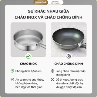 [Đủ Size] Chảo Inox 316 Vân Lục Giác Karlin G PRO – Chống Dính Cao Cấp, Đáy 4 Lớp, Tặng Nắp Kính