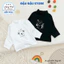 Áo giữ nhiệt thu đông vải len lông thỏ cổ lọ cho bé trai bé gái gữ ấm 5-15kg ALEN06 Đậu Đậu Store