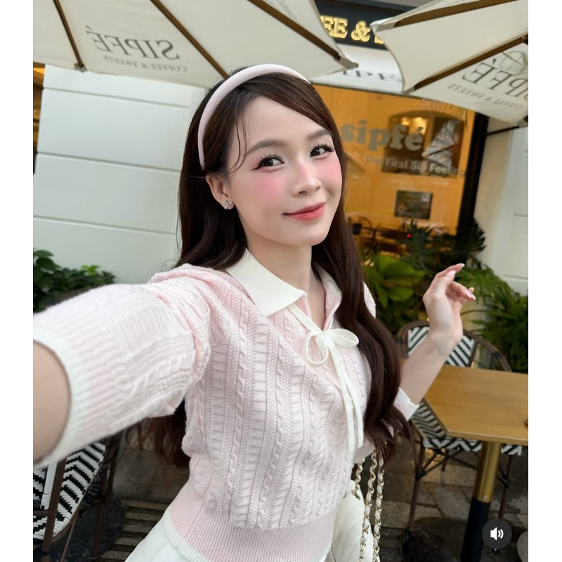 ÁO LEN VẶN THỪNG CỔ NƠ HELLEN TOP TÍ NGOAN (NEWTAG) | BigBuy360 - bigbuy360.vn