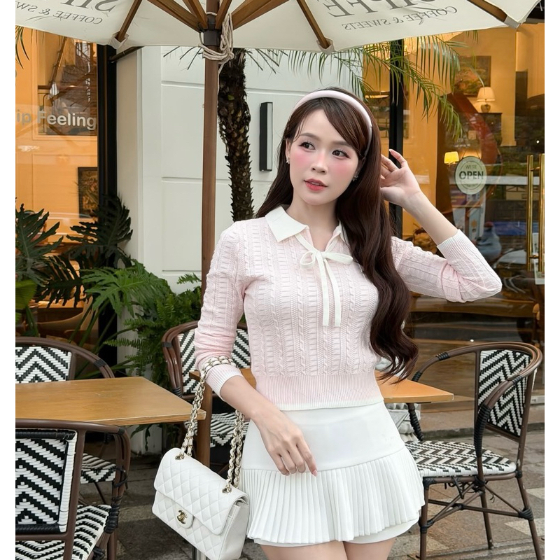 ÁO LEN VẶN THỪNG CỔ NƠ HELLEN TOP TÍ NGOAN (NEWTAG) | BigBuy360 - bigbuy360.vn