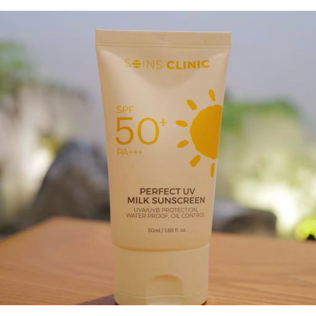 Kem chống nắng soins clinic perfect UV milk sunscreen 50ml - hạn 2028 Hàn Quốc  IS187