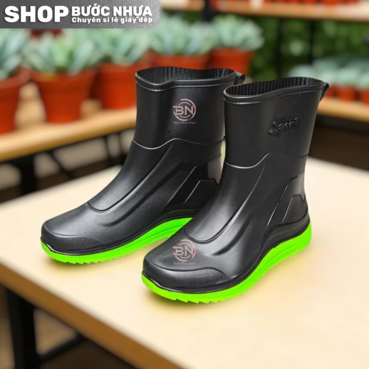 [ HÀNG XUẤT KHẨU 2026 ] Ủng cổ thấp bảo hộ lao động cao su dẻo chống nước chống trơn size 36 - 42