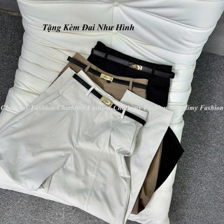BIGSIZE 45-90kg, Quần baggy nữ chất Kaki Nhật L1, Quần ống rộng thời trang Chathimy ( 1602 )