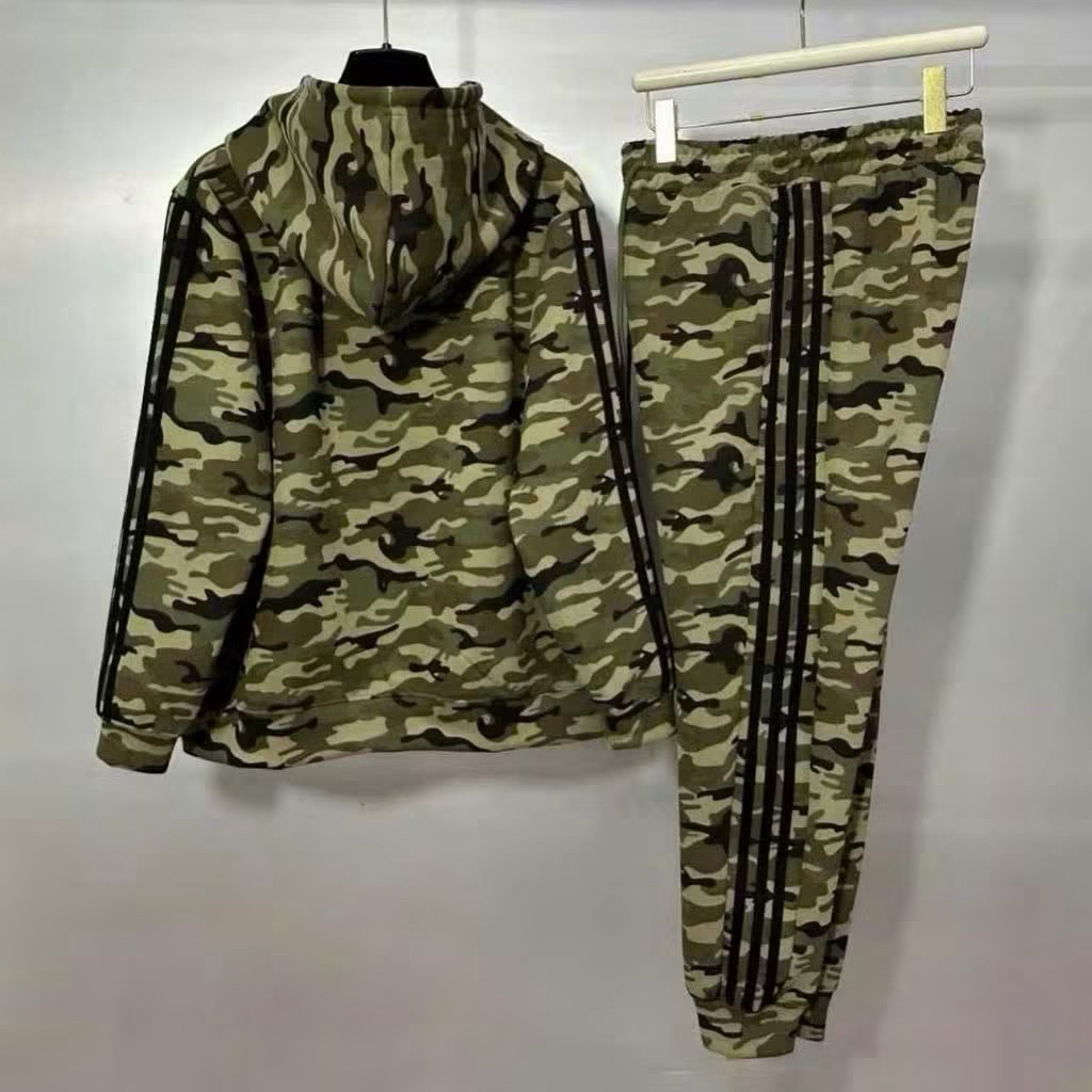 Bộ Nỉ Hoodie Họa Tiết Rằn Ri Logo Thêu Cao Cấp Chất Nỉ Bông Dày Dặn. Bộ Thể Thao Rằn Ri Siêu Hot 2025