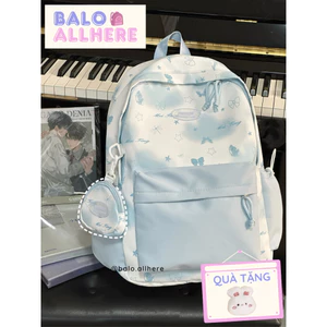 BaLo (XINHXINH) [ORDER] Balo Cặp Sách Dễ Thương Chống Nước Kèm Móc Khóa Ví BL36