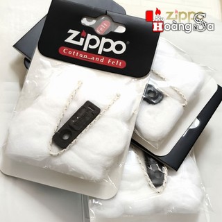 (hoả tốc) Bịch bông kèm chặn xăng cao su cho zippo
