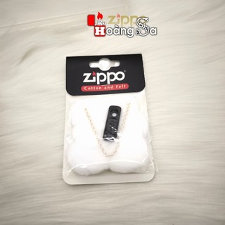 (hoả tốc) Bịch bông kèm chặn xăng cao su cho zippo