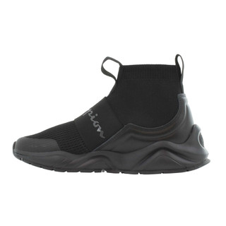 Giày sneaker cao cổ Champion thời trang bigsize nam nữ cao cổ chun full đen black siêu êm nhẹ, giày sục cao cổ cao cấp