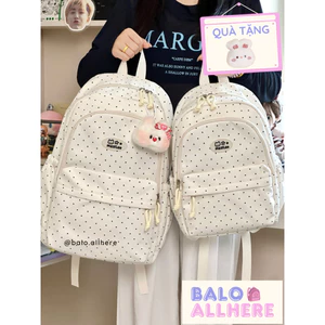 BaLo (XINHXINH) Balo Đi Học Nữ Chấm Bi Cute BL72