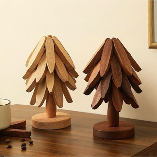 Miếng Lót Nồi Cách Nhiệt Bằng Gỗ Tre, Chống Trơn Trượt, Chịu Nhiệt Tốt -TotoMoo.homedecor