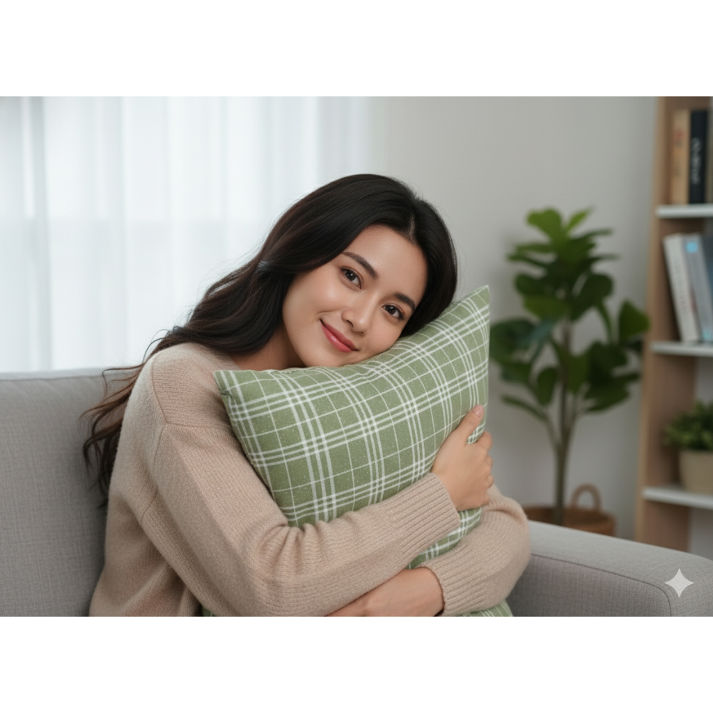 [Phiên bản Cao Cấp] Gối Chườm Nóng/Lạnh Thảo Dược Ngải Cứu – Giải Cứu Đau Mỏi Cổ Vai Gáy, Ngủ Ngon