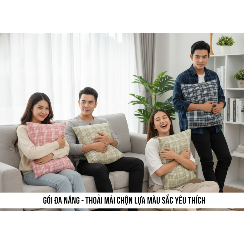 [Phiên bản Cao Cấp] Gối Chườm Nóng/Lạnh Thảo Dược Ngải Cứu – Giải Cứu Đau Mỏi Cổ Vai Gáy, Ngủ Ngon