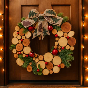 Vòng Nguyệt Quế Giáng Sinh Phá Cách - Trang Trí treo cửa,treo tường,quán Cafe mùa Noel,Christmas Hot