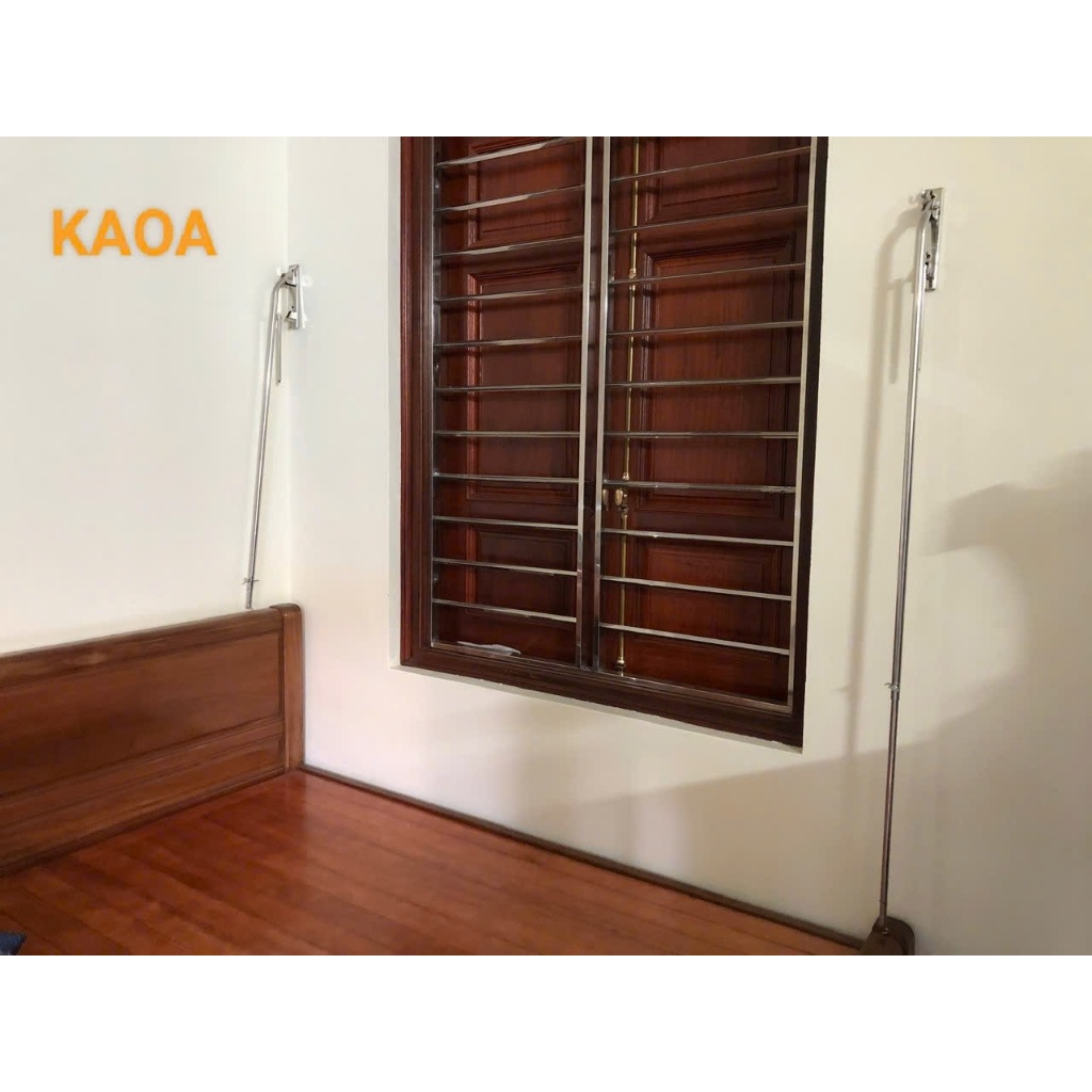 Thanh móc màn, treo rèm gấp gọn dạng rút SU 304. 1 bộ ( 2 cái ) bảo ...