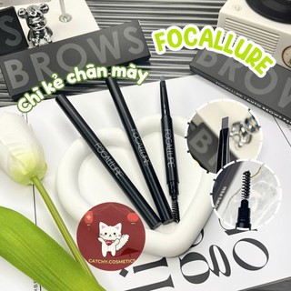 [FOCALLURE] Chì Kẻ Chân Mày FOCALLURE 2 đầu vỏ đen, Auto Brows Pen (FA18)