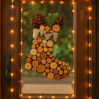 Chiếc Tất Noel Treo Tường Độc Đáo - Trang Trí Giáng Sinh,Decor quán Cafe concept Christmas Hot trend