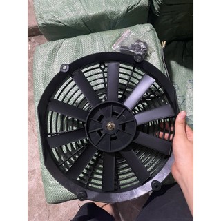 Quạt giàn nóng tản nhiệt ô tô công suất 80w. Điện 12v và 24v (1 chiếc)