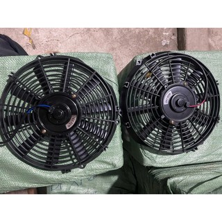 Quạt giàn nóng tản nhiệt ô tô công suất 80w. Điện 12v và 24v (1 chiếc)